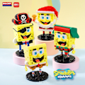 Miniatyrbillede 3 af 9: SvampeBob Firkant Mikropartikler Byggeklodser By Patrick Star Blæksprutte Charme Børnelegetøj Fødselsdagsgaver 785pcs Original box