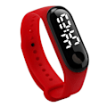 Miniatyrbillede 2 af 6: Vandtæt LED Hvidt Lys Mode Studerende Par Fritid Sport Touch Armbånd Elektronisk Ur White light gray