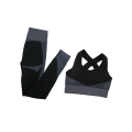 Pikkukuva 11 / 11: Joogasetit Pitkähihainen Paita+Urheiluliivit+Saumattomat Leggingsit Treenaus Juoksu Vaatteet Kuntosalivaatteet 3pcs Dark Green L