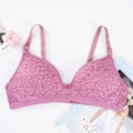 Miniatyrbild 4 av 4: Push Up BH för Kvinnor Sexiga Underkläder Sömlös BH Flick BH Trådlös Bralette Damkläder Intim Mode Underkläder Watermelon red 85