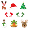 Miniatyrbillede 4 af 11: 10/18 stk. Julekopkort Juledekorationer Julemandshat Vinglas Dekoration Glædelig Jul Ornament til Nytårsfestartikler 10pcs C