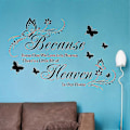 Miniatyrbild 3 av 5: \"heaven In Our Home Väggdekaler Citat Och Ord Väggdekoration Konstdekor För Sovrum Vardagsrum