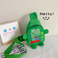 Miniatyrbild 10 av 10: Söt Barnväska Tecknad Dinosaurie Barnväskor Förskola Utomhus Reseryggsäck för Pojkar Flickor Axelväska Crossbody Red
