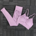 Miniatyrbilde 10 av 11: Yoga Sett Treningsdrakter Sportsklær Gymklær Topper Og Leggings For Kvinner Green set M