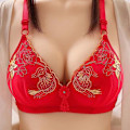 Miniatyrbild 1 av 4: Spets BH Plus Size Dam Underkläder Bralette Sexig Push Up BH Red 38/85BC