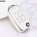 Miniatyrbild 1 av 11: TPU Bilnyckelfodral Fob För Polo Tiguan Passat B5 B6 B7 Golf MK Jetta Skoda Kodiaq Superb Octavia Seat Etc A style White