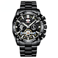 Miniatyrbillede 1 af 4: Lysende Trendy Studenterure Herre Tourbillon Ikke-Automatisk Mekanisk Ur 2421H