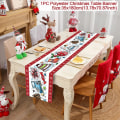 Miniatyrbillede 9 af 11: Juledug Bordløber Glædelig Jul Dekoration til Hjemmet Julefrokostindretning 2023 Navidad Notal Noel Ornament Godt Nytår 2024 41