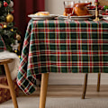 Miniatyrbilde 1 av 7: Juleduk Amerikansk Rød Enkel Rutete Bordmatte Hotell Kaffebordduk Dekorativ Duk Red and green plaids 140*260cm