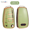 Miniatyrbild 10 av 10: Fashion TPU Bil Flip Nyckel Fodral Skal För A1 A3 8P 8L A4 A5 B6 B7 A6 A7 C5 C6 4F Q3 Q5 Q7 Q8 TT S3 S4 S6 RS Darkgreen only case