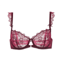 Miniatyrbilde 5 av 7: Undertøy Varsbaby Sexy Uforet Balconette Demi-Cup Bøyle BH med Blonde Blue 36A
