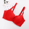 Miniatyrbillede 1 af 4: Dame BH'er Sexet Push Up Blonde BH Bøjle Undertøj Red 80