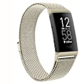 Miniatyrbilde 8 av 11: Magnetisk Milanese-reim i metall for Fitbit Charge 4 3, erstatningsarmbånd for Fitbit Charge 3 SE, reim for menn og kvinner Gray Size S