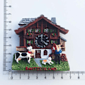 Pikkukuva 6 / 11: Sveitsi Jääkaappimagneetit Matkamuisto Sveitsiläinen Luzern Jungfrau Kappelisilta Käkikello Matkailu Magneettiset Jääkaappitarrat Cuckoo Clock 2