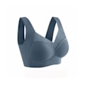 Pikkukuva 4 / 4: Saumattomat V-aukkoinen urheiluliivit pehmustetut crop top push up rintaliivit naisten alusvaatteet selästä avoin toppi pehmeä alusasu Camisole Light blue XL