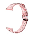 Miniatyrbillede 1 af 7: Silikone TPU transparent urrem til Apple og Samsung ure 38/40 Flash Pink