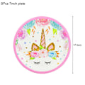 Miniatyrbilde 7 av 11: Regnbue Enhjørning Bursdagsfest Dekorasjon Engangsservise Sett Enhjørning Ballong Jente Baby Shower Barn Bursdagsfest Utstyr 1pc tablecloth