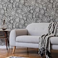 Miniatyrbilde 3 av 4: Dimensions Blomstertapet Fine Decor Grå Grey