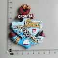 Pikkukuva 1 / 11: Kroatia Jääkaappimagneetti Kroatie Turistimatkamuisto Välimeri Malta Puola Magneettiset Jääkaappitarrat Kroatian Kartta Kodin Sisustus Croatia a