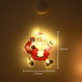 Miniatyrbilde 6 av 11: LED Julelyskaster med Sugekopp, Julenisse Snømann Form Vindusdekorasjon Hengende Lampe Juledekorasjonslys Snowman [small]]