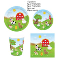 Pikkukuva 11 / 11: 1 Setti Maatilan Eläinaiheisia Folio Ilmapalloja Hyvää Syntymäpäivää Juhlakoriste Lasten Syntymäpäivälautanen Muki Servetti Banneri Kääre 5pcs mini balloon2