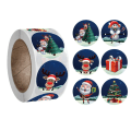 Miniatyrbild 10 av 11: 500 st/rulle Jul Godispåse Förslutningsetiketter Juldekoration för Hemmet Jultomte Julgran Ornament Nyår 2023 22