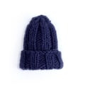 Miniatyrbild 1 av 11: Stickad Mössa Dam Vinter Enfärgad Enkel Tjock Yllemössa Utrikeshandel Varmt Öronskydd Sapphire Blue Average size
