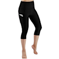 Pikkukuva 5 / 11: Joogahousut Naiset Fitness Jooga Kuntosali Korkeavyötäröiset Leggingsit 01Full Black XL