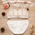 Miniatyrbillede 4 af 4: BH'er til Kvinder Messing Push Up BH Blonde Samle Bralette med Indpakket Sløjfe Undertøj Red 32/70AB