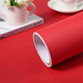 Miniatyrbilde 1 av 5: Selvklebende, vanntett og avtagbar vinyltapet Matt Rød 40cm x 2m Matt Red 40cm x 2m