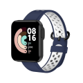 Pikkukuva 8 / 11: Korvaava urheiluranneke XiaoMi Mi Watch Lite -kellolle, silikoninen hengittävä ranneke Mi Watch Lite -kellolle, rannekoru White and Red