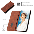Miniatyrbillede 3 af 5: Samsung Galaxy S20 Fe Etui, PU Læder Flip Cover Magnetisk Lukning Tegnebog Kort Slots Stand Etui Brown