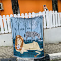 Miniatyrbild 1 av 11: Lediga Filtar Matta Dekoration Gitarr kvinna Matisse Matta Soffa Fritidsmatta Enkel Tapestry Sofffilt Överkast Lion 125X150cm