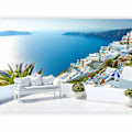 Miniatyrbillede 5 af 5: Vægmaleri - Udsigt over Santorini 100x70 cm 100x70 cm