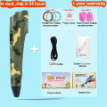 Miniatyrbild 1 av 11: 3D-penna för barn 3D-ritningspenna med LCD-skärm Kompatibel med PLA-filament Leksaker för barn Julklapp Födelsedagspresent PLA Filagment Camouflage with USB