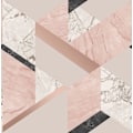 Pikkukuva 1 / 2: Vaaleanpunainen metallinhohtoinen ruusukultainen marmorikuvioinen geometrinen tapetti, ylellinen Fine Decor -tuote