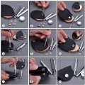 Miniatyrbillede 2 af 9: Trykknapsæt 12,5 mm Metal Trykknapper til Tøj Håndværk Taske Sko Krave Bælte Jeans Perfekt Pasform Justeringsknap DIY Skrædder 40PCS