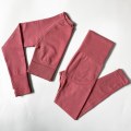 Pikkukuva 9 / 11: Joogasetti Saumattomat Urheiluvaatteet Treenaus Urheilu Leggingsit+Toppi+Rintaliivit Kuntosetti Nainen Shirts Pants Gray S