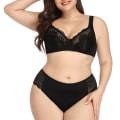 Miniatyrbilde 2 av 5: Mote Sexy Blonde BH og Trusesett for Kvinner Pluss Størrelse Ultratynn Undertøy 90C-1Xl 95C-2Xl 100C-3Xl 105C-4Xl Beige 90C