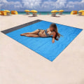 Miniatyrbillede 4 af 9: Svømmebassin Tilbehør Strandhåndklæder Måtte Anti Sandfri Strand Anti Sand Strandtæppe Vindtæt Sandtæt Overdimensioneret Lomme A 2-1.4m
