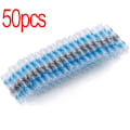 Miniatyrbillede 1 af 11: 200/100/50 stk. vandtætte loddetætnings varmekrympende samlemuffer Lug Terminaler Elektrisk ledning Bil isoleret terminal As photo blue 50pcs