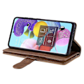Pikkukuva 4 / 5: Motorola Moto G35 5G -kotelo PU-nahkainen puhelinkotelo vetoketjullisella lompakolla ja 9 korttipaikalla Style C