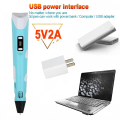 Miniatyrbillede 3 af 11: 3D Pen til Børn 3D Tegne- og Printpen med LCD-Skærm Kompatibel med PLA Filament Legetøj til Børn Jule- og Fødselsdagsgave PLA Filagment UK 100M PLA  Albulm