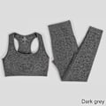 Miniatyrbild 10 av 11: Yoga Set Träningskläder Sportkläder Gym Kläder Fitness Leggings Toppar För Kvinnor 3 pcs set wine red M