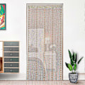 Miniatyrbild 1 av 5: Glittrande Trådgardiner 100x200cm, Beige Elegant Draperi Droppar Lykta Kedja Elegans för Studio Fönster Vägg Dörr Bröllop Fest