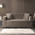 Miniatyrbilde 4 av 10: Krystallfløyel Elastisk Sofatrekk Uttrekkbart Sofatrekk Seksjonssofa Ensfarvet Enkel/To/Tre/Fire Seter L-Form Trenger Kjøp 2 stk Coffee 90-140cm