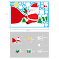 Miniatyrbild 1 av 11: Jul Glasdekaler Heminredning Ornament Jul Snöflinga Jultomte Dörr Butiksfönster Dekal Nyår Juldekoration 14