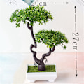 Miniatyrbillede 2 af 11: Kunstige planter Bonsai Lille træ Simulation Potteplanter Falske blomster Bord Pottepynt Boligindretning Hotel Haveindretning 09