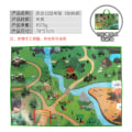 Miniatyrbillede 1 af 5: Vandtæt Oxford-stof Dinosaurustæppe Buggytaske Velcro Bærbar Vildtæppe Buggytaske Y dinosaur park map carpet