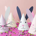 Miniatyrbillede 2 af 11: Børnefødselsdagshat Guld Paillet Fødselsdagshuer Prins Prinsesse Krone Fødselsdagsfest Dekoration Søde Kaninhatte Baby Shower Gaver Style  12